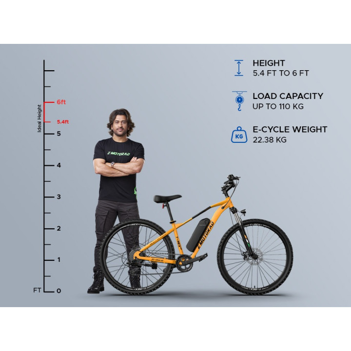 EMotorad T-Rex Air Cycle | Lightweight MTB Performance Bicycle