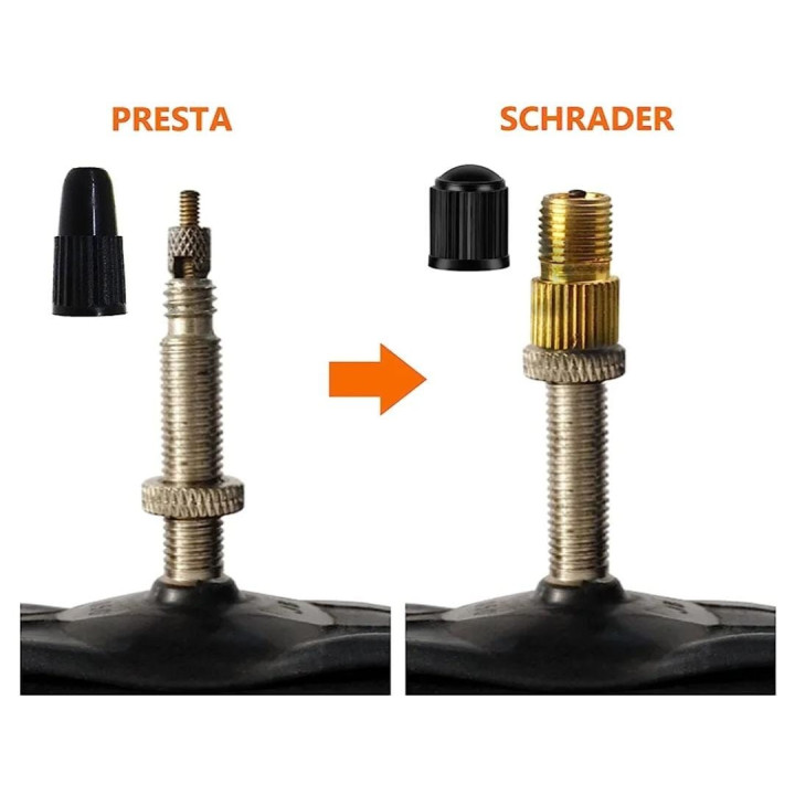 Buy Presta to Schrader Valve Adapter | Presta to Schrader Valve Adapter