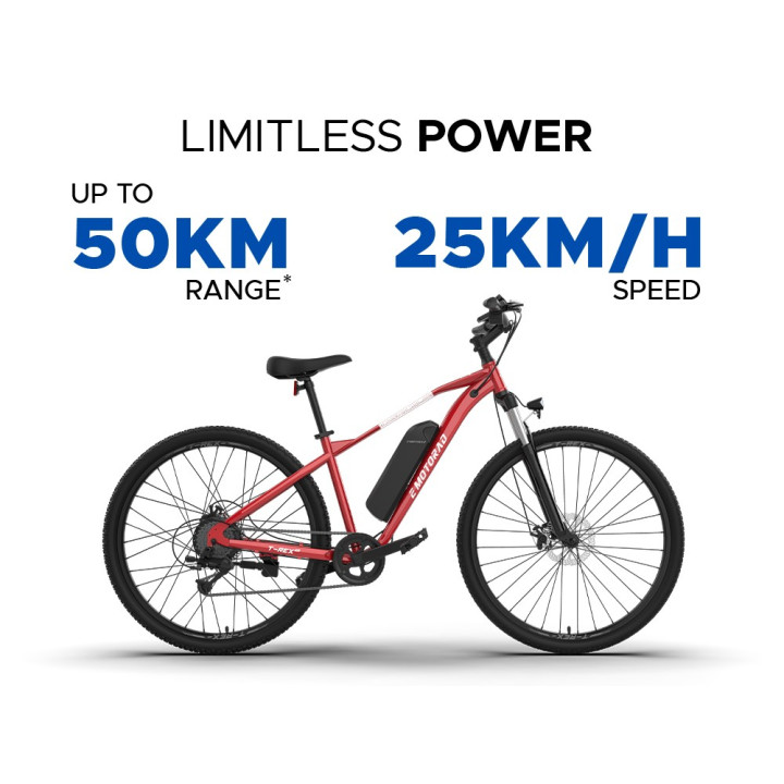 EMotorad T-Rex Air Cycle | Lightweight MTB Performance Bicycle