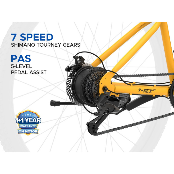 EMotorad T-Rex Air Cycle | Lightweight MTB Performance Bicycle