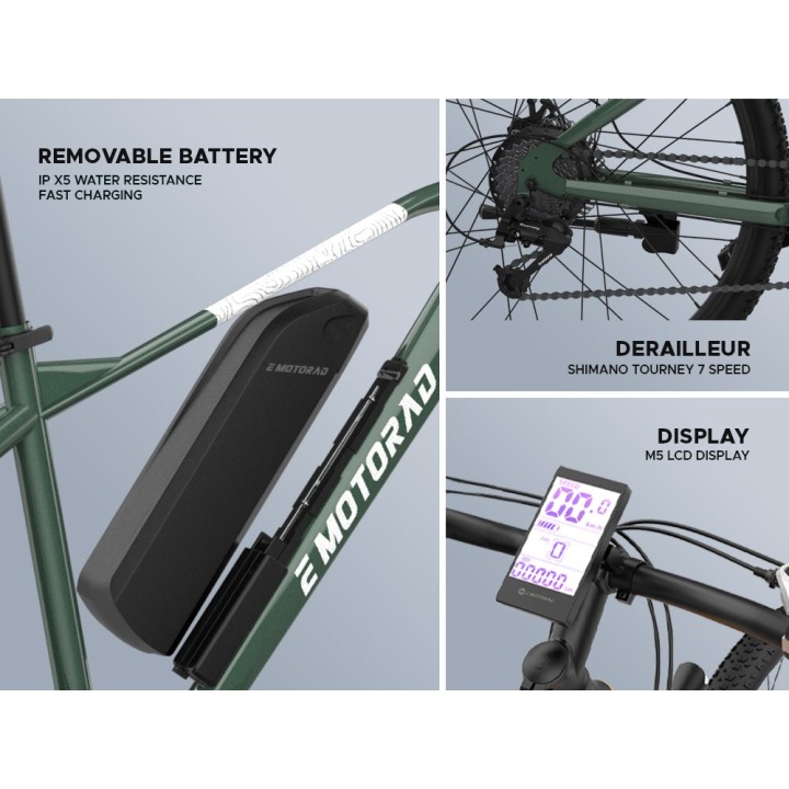 EMotorad T-Rex Air Cycle | Lightweight MTB Performance Bicycle