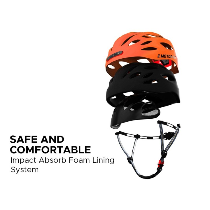 EMotorad Beacon Cycling Helmet | Smart Safety & Lightweight Design
