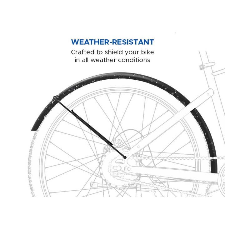 EMotorad Metal Mudguard for Cycle | Durable & All-Weather Protection