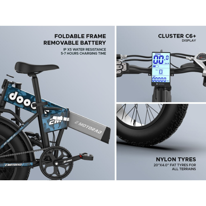 EMotorad Doodle Pro Electric Cycle | Smart, Powerful & Stylish