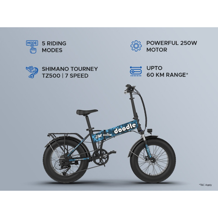 EMotorad Doodle Pro Electric Cycle | Smart, Powerful & Stylish
