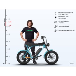 E MOTORAD RANGER (CITRUS BLUE)