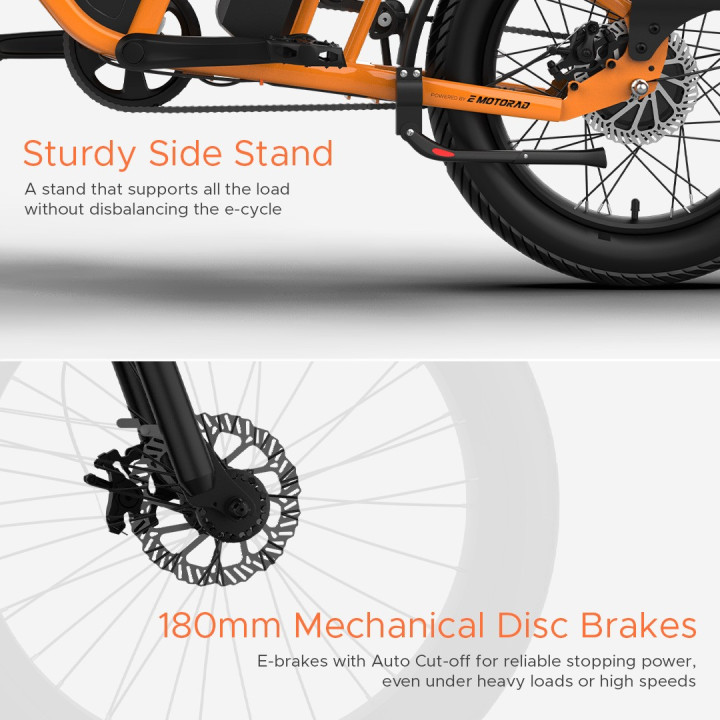 EMotorad G1 Cargo E-Cycle | Electric Cargo Bike for Heavy Loads
