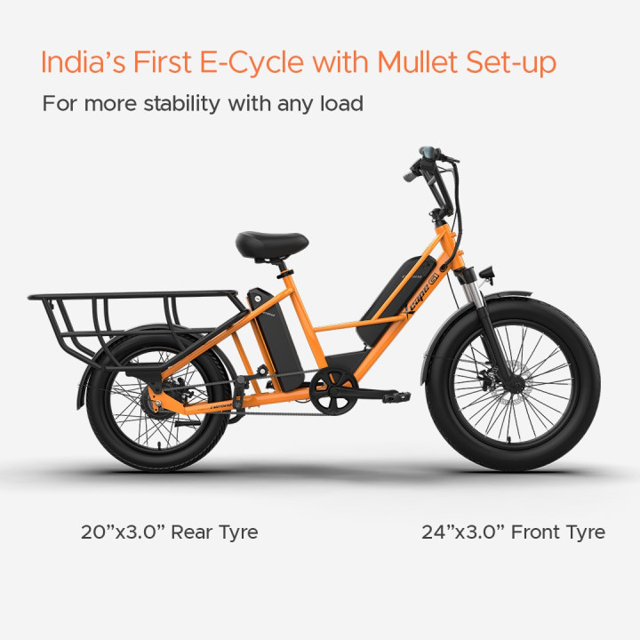 EMotorad G1 Cargo E-Cycle | Electric Cargo Bike for Heavy Loads