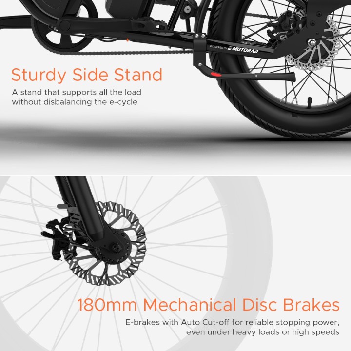 EMotorad G1 Cargo E-Cycle | Heavy-Duty Electric Cargo Bicycle