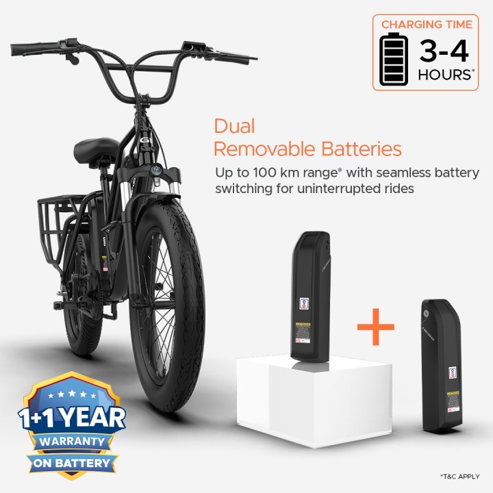 EMotorad G1 Cargo E-Cycle | Heavy-Duty Electric Cargo Bicycle