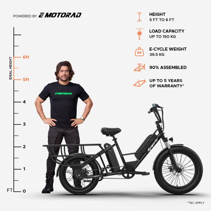 EMotorad G1 Cargo E-Cycle | Heavy-Duty Electric Cargo Bicycle