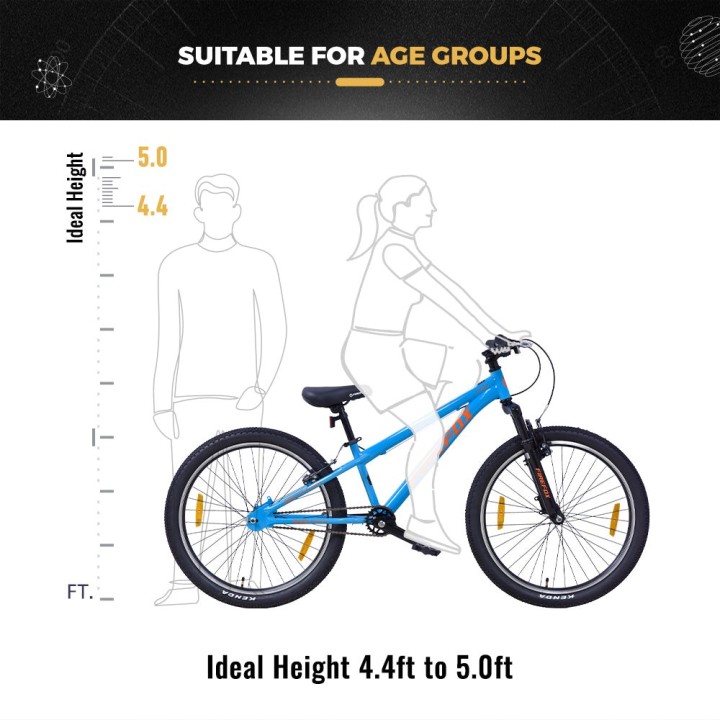 Firefox Maddok 24 Stunk Bike | 24 Inch MTB Cycle for Teens