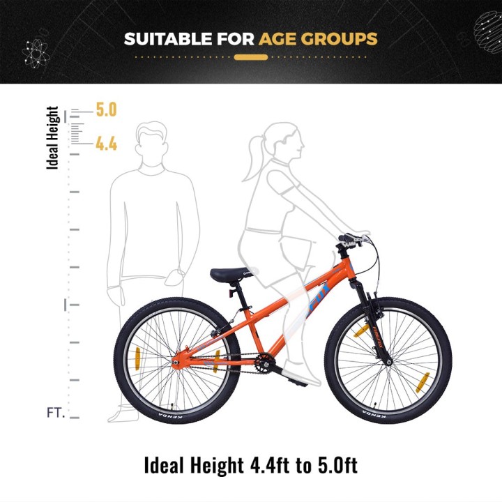 Firefox Maddok 24 Stunk Bike | 24 Inch MTB Cycle for Teens
