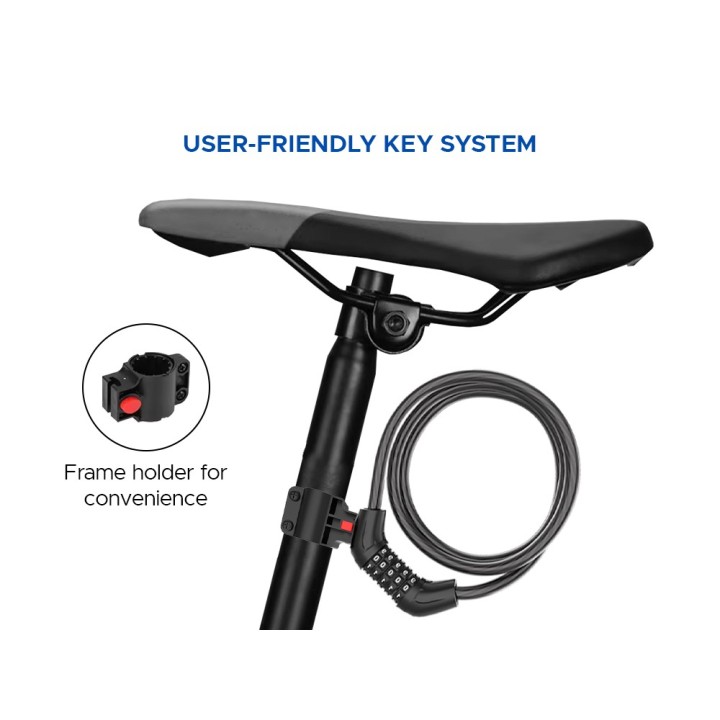 E Motorad Xcape Ultrasafe Number Lock | Premium Cycle Security Lock
