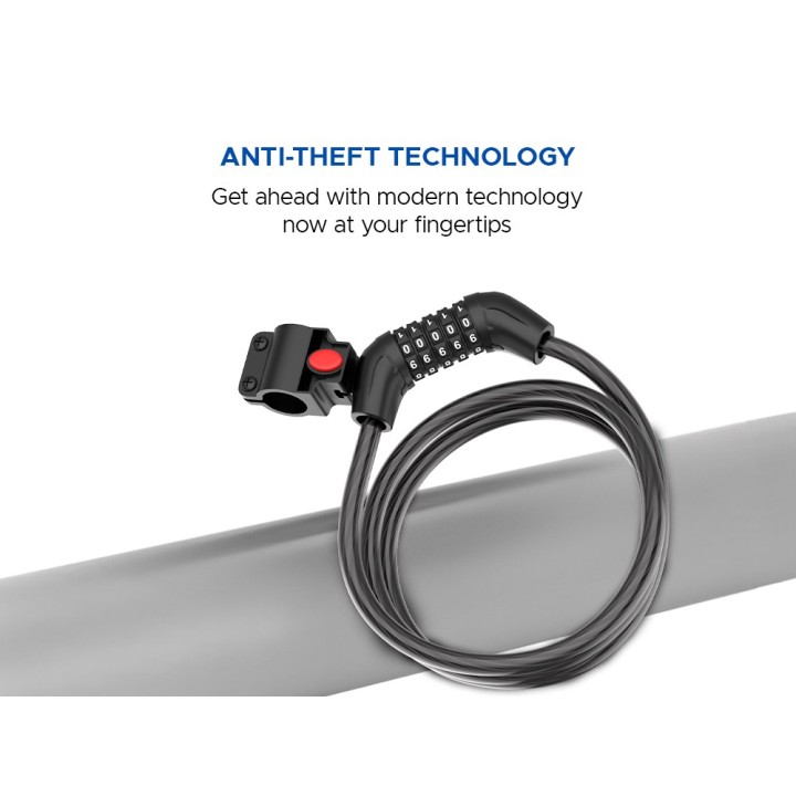 E Motorad Xcape Ultrasafe Number Lock | Premium Cycle Security Lock