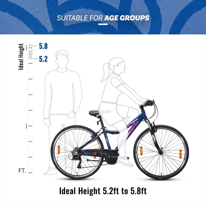 Firefox Karma 7 Speed Women Hybrid Cycle | City Fitness Bike