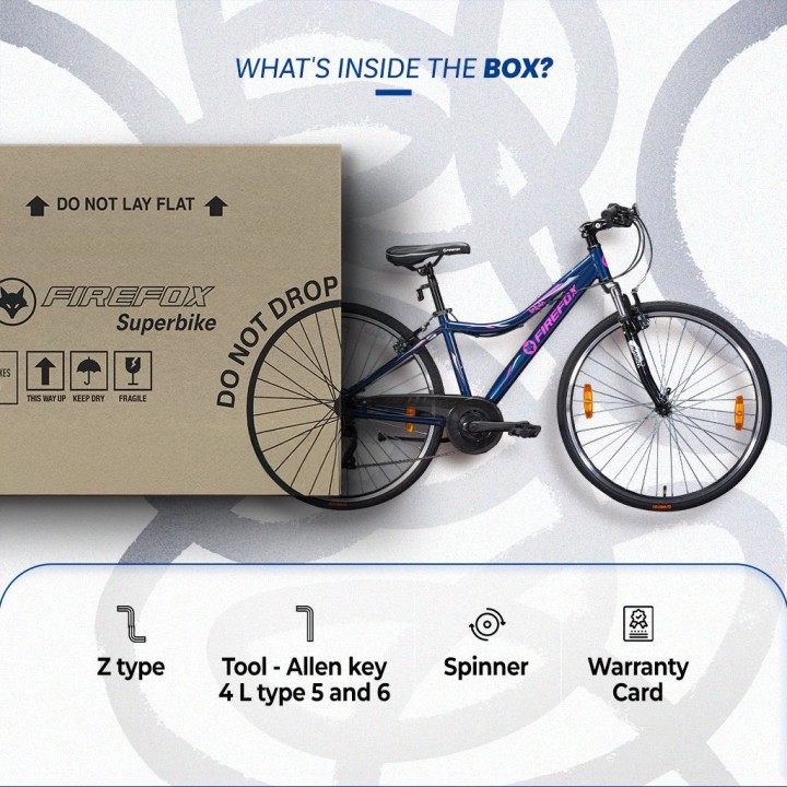 Firefox Karma 7 Speed Women Hybrid Cycle | City Fitness Bike
