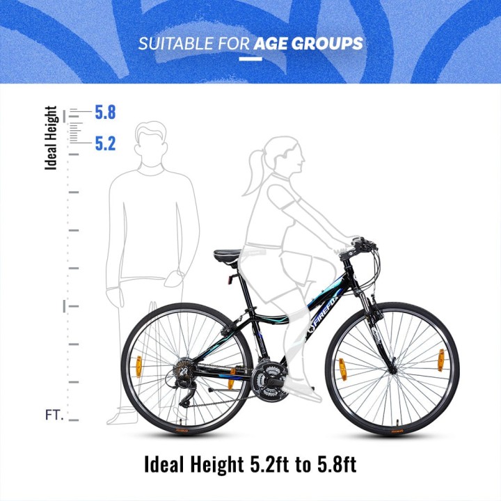 Firefox Karma 21 Speed Women Hybrid Cycle | Lightweight City Bike