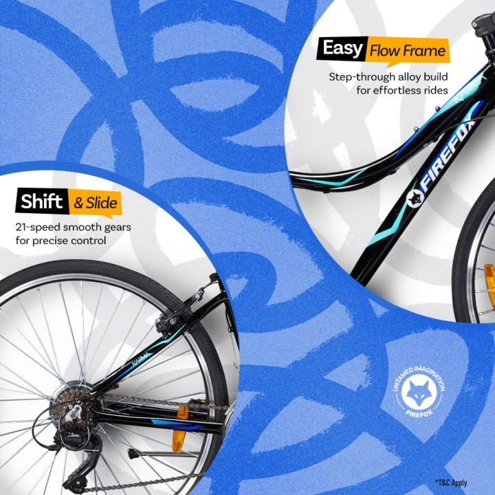 Firefox Karma 21 Speed Women Hybrid Cycle | Lightweight City Bike